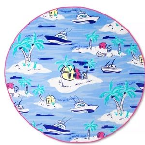Vineyard Vines 60” round beach towel